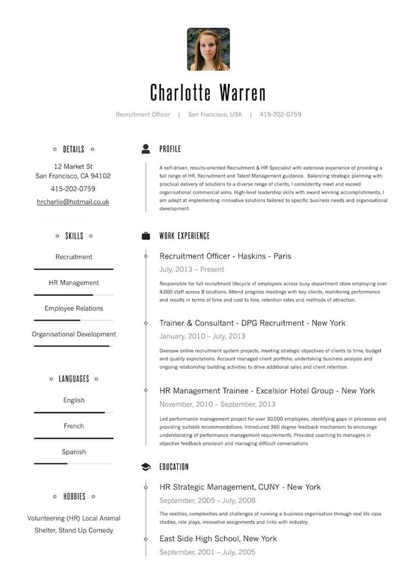 Njujork resume template